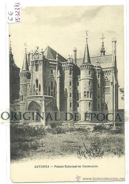 Postales: (PS-32371)POSTAL DE ASTORGA-PALACIO EPISCOPAL EN CONSTRUCCION - Foto 1