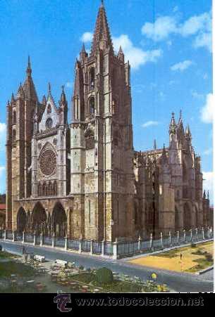 Postales: Catedral de LEON (Fachada principal) - Foto 1