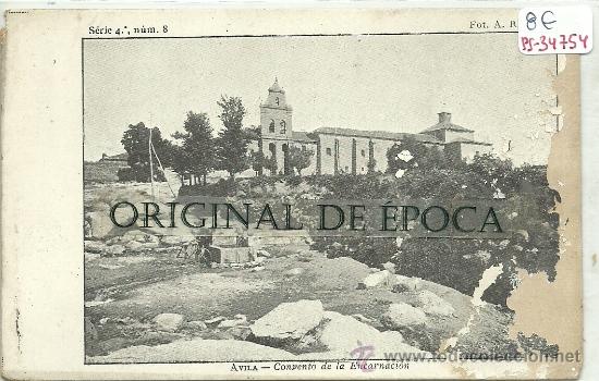 Postales: (PS-34754)POSTAL DE AVILA-CONVENTO DE LA ENCARNACION