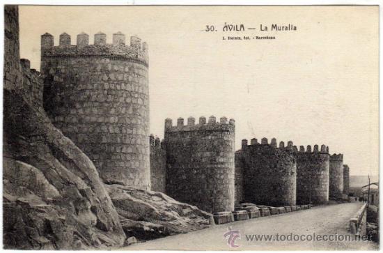 Postales: BONITA POSTAL - AVILA - LA MURALLA - AMBIENTADA
