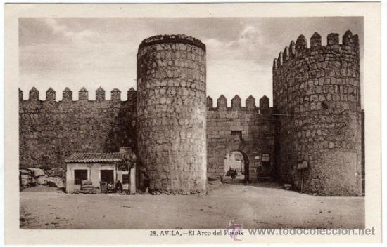 Postales: PRECIOSA POSTAL - AVILA - EL ARCO DEL PUENTE - AMBIENTADA