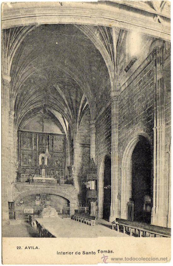 Postales: BONITA POSTAL - AVILA - INTERIOR DE SANTO TOMAS