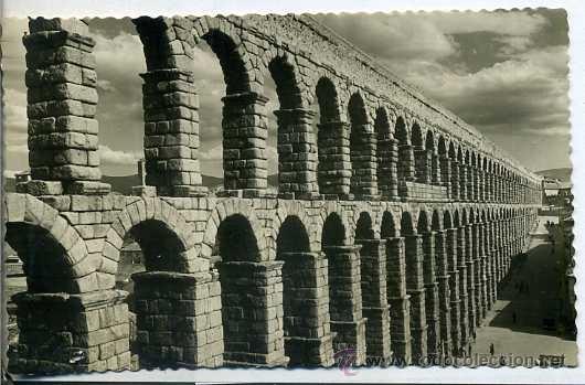 Postales: ACUEDUCTO DE SEGOVIA - CIRCULADA 1953
