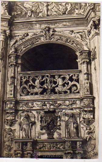 Postales: Postal fotogr&aacute;fica. Catedral de Palencia. Detalle de la Capilla Reyes. Circulada.