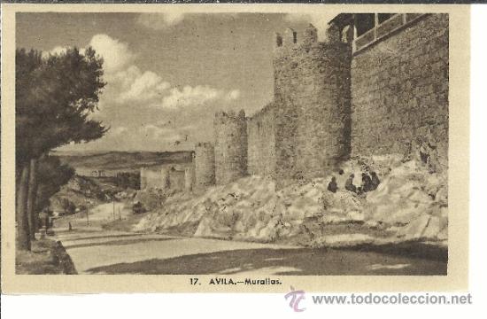 Postales: AVILA  MURALLAS SIN ESCRIBIR