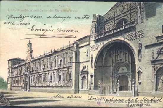 Postales: LE&Oacute;N.- MONASTERIO DE SAN MARCOS. - Foto 1