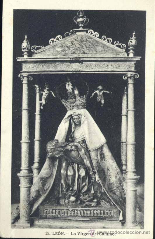 Postales: LE&Oacute;N.- LA VIRGEN DEL CAMINO. - Foto 1