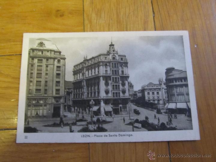 Postales: M69 POSTAL ANTIGUA DE LEON PLAZA DE SANTO DOMINGO