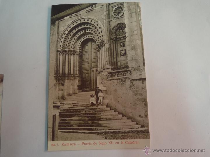 Postales: POSTAL PUERTA DE SIGLO XII EN LA CATEDRAL POSTALES TRADICIONALES DE ZAMORA SIN CIRCULAR