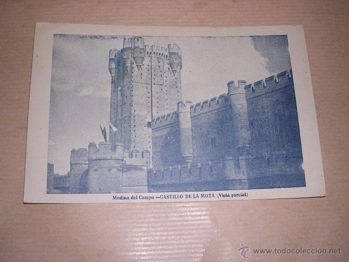 Postales: MEDINA DEL CAMPO - CASTILLO DE LA MOTA VISTA PARCIAL CIRCULADA 1952- 14X9 CM.