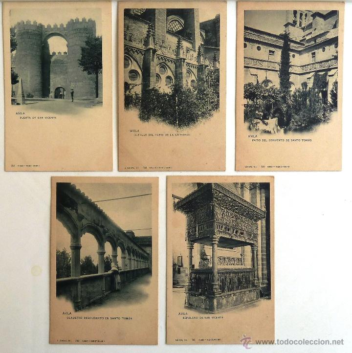 Postcards: ANTIGUA POSTAL DE AVILA. HAUSER Y MENET. 5 POSTALES.