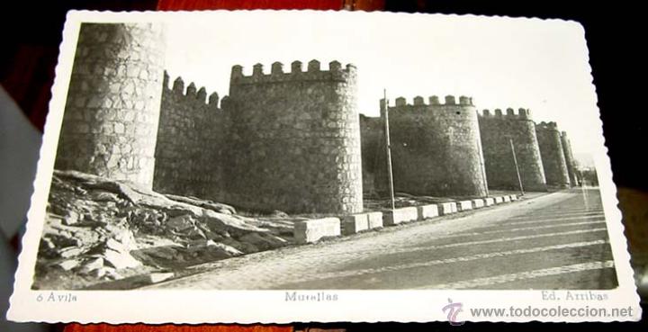 Postales: ANTIGUA POSTAL DE AVILA-MURALLAS- EDICIONES ARRIBAS-CIRCULADA CON SELLO