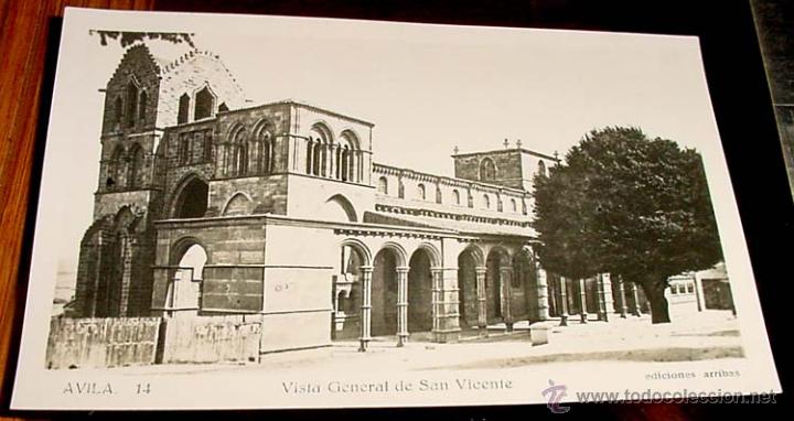 Postales: ANTIGUA POSTAL AVILA - VISTA GENERAL DE SAN VICENTE - EDICIONES ARRIBAS - NO CIRCULADA.