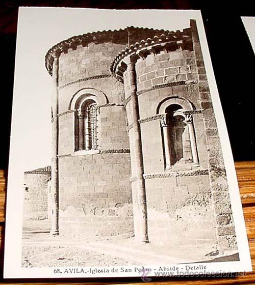 Postales: ANTIGUA POSTAL DE AVILA - IGLESIA DE SAN PEDRO - ABSIDE - DETALLE - ED.L.ROISIN - NO CIRCULADA.