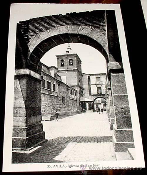 Postales: ANTIGUA POSTAL DE AVILA - IGLESIA DE SAN JUAN - ED.L.ROISIN - NO CIRCULADA.