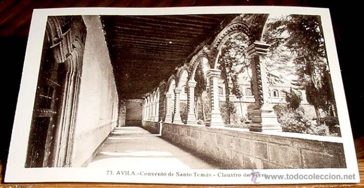 Postales: ANTIGUA POSTAL DE AVILA - CONVENTO DE SANTO TOMAS - CLAUSTRO DE LOS REYES - ED.L.ROISIN - NO CIRCULA
