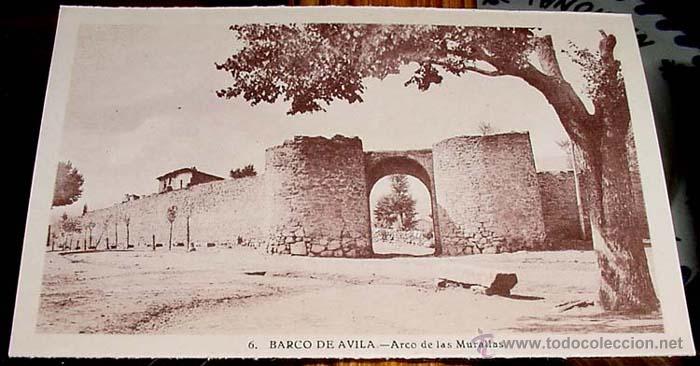 Postales: ANTIGUA POSTAL DE CASTILLA LEON - AVILA - BARCO DE AVILA - RIO TORMES - CALLE MAYOR - NO CIRCULADA.