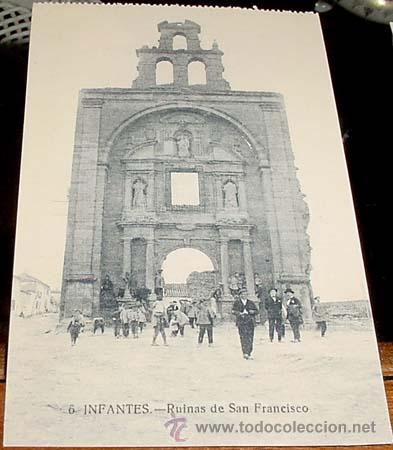 Postales: ANTIGUA POSTAL DE CASTILLA LEON - INFANTES - RUINAS DE SAN FRANCISCO - NO CIRCULADA.