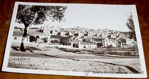 Postales: ANTIGUA FOTO POSTAL  DE AVILA - VISTA GENERAL - REGTOR - SIN CIRCULAR