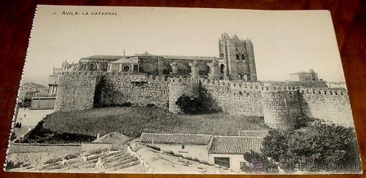 Postales: ANTIGUA POSTAL DE AVILA - LA CATEDRAL. HAUSER Y MENET . SIN CIRCULAR