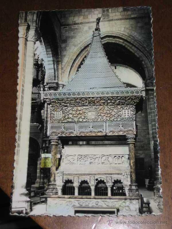 Postales: ANTIGUA FOTO POSTAL COLOREADA DE AVILA - IGLESIA DE SAN VICENTE - N&ordm; 41 - ED. ARTIGOT - NO CIRCULADA