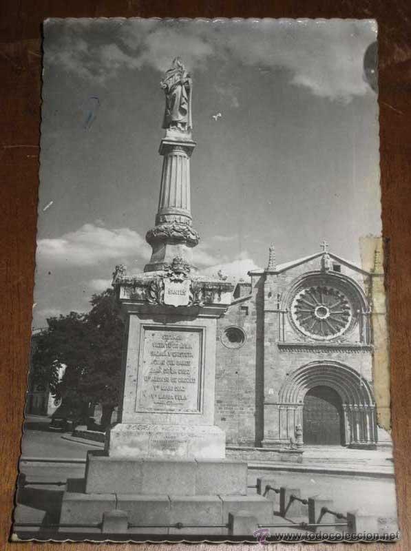 Postales: ANTIGUA FOTO TAMA&Ntilde;O POSTAL DE AVILA - MONUMENTO A LOS GRANDES DE AVILA - N&ordm; 36 - ESCRITA EN EL REVER