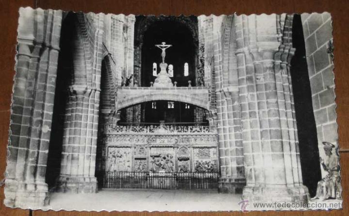 Postales: ANTIGUA FOTO POSTAL DE AVILA - CATEDRAL, NAVE CENTRAL Y TRASCORO - ED. ARTIGOT - NO CIRCULADA.