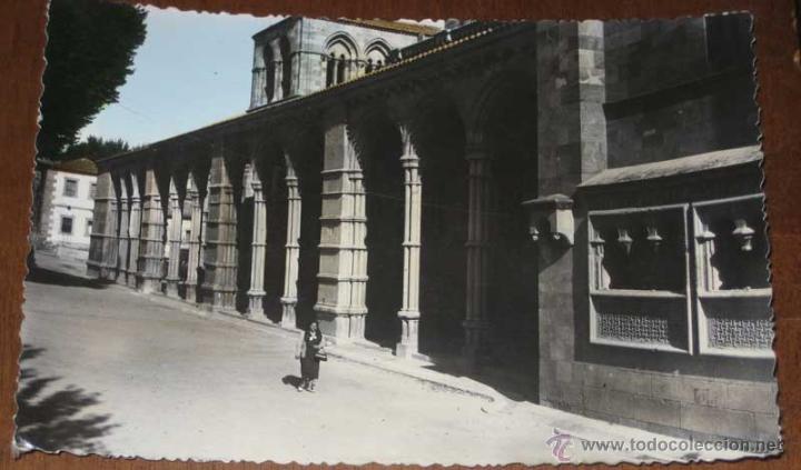 Postales: ANTIGUA FOTO COLOREADA TAMA&Ntilde;O POSTAL - DE AVILA - N&ordm; 45 - SAN VICENTE, PORTICO - ESCRITA POR EL REVE