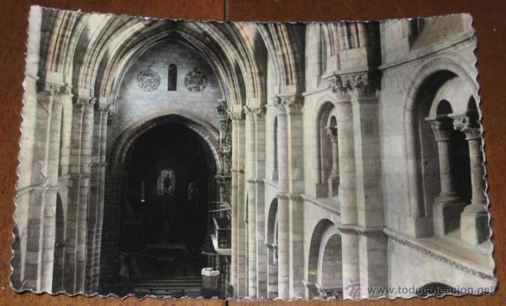 Postales: ANTIGUA FOTO POSTAL COLOREADA DE AVILA - N&ordm; 50 - BASILICA DE SAN VICENTE, NAVE CENTRAL - ED. ARTIGOT