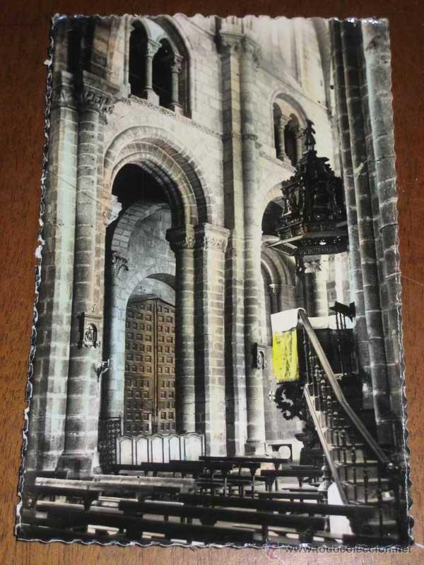 Postales: ANTIGUA FOTO POSTAL COLOREADA DE AVILA - N&ordm; 42 - BASILICA DE LOS STOS. HERMANOS MARTIRES VICENTE, SA