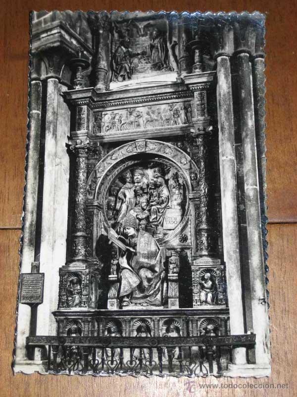 Postales: ANTIGUA FOTO POSTAL DE AVILA - N&ordm; 38 - SEPULCRO DE D. ALONSO DE MADRIGAL, EL TOSTADO - ED. ARTIGOT -