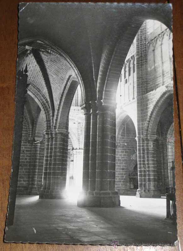 Postales: ANTIGUA FOTO POSTAL DE AVILA - N&ordm; 29 - COLUMNAS DE LA CATEDRAL - ESCRITA POR EL REVERSO.