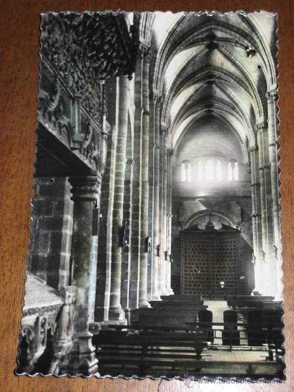 Postales: ANTIGUA FOTO POSTAL COLOREADA DE AVILA - N&ordm; 48 - BOVEDA DE LA BASILICA DE SAN VICENTE - NO CIRCULADA