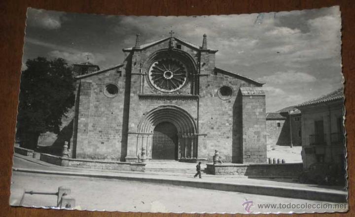 Postales: ANTIGUA FOTO TAMA&Ntilde;O POSTAL DE AVILA - N&ordm; 59 - IGLESIA ROMANICA DE S. PEDRO - ESCRITA POR EL REVERSO.