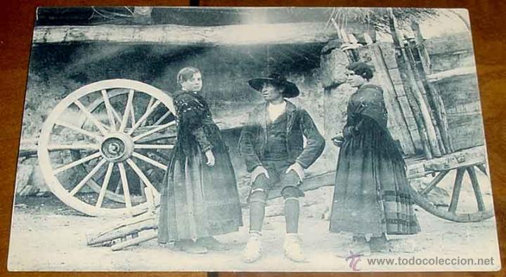 Postales: ANTIGUA POSTAL DE AVILA - TIPOS DEL PAIS, ESCENAS DE LA ALDEA, FOTO MAYORAL ENCINAR N&ordm; 42 - SIN CIRC