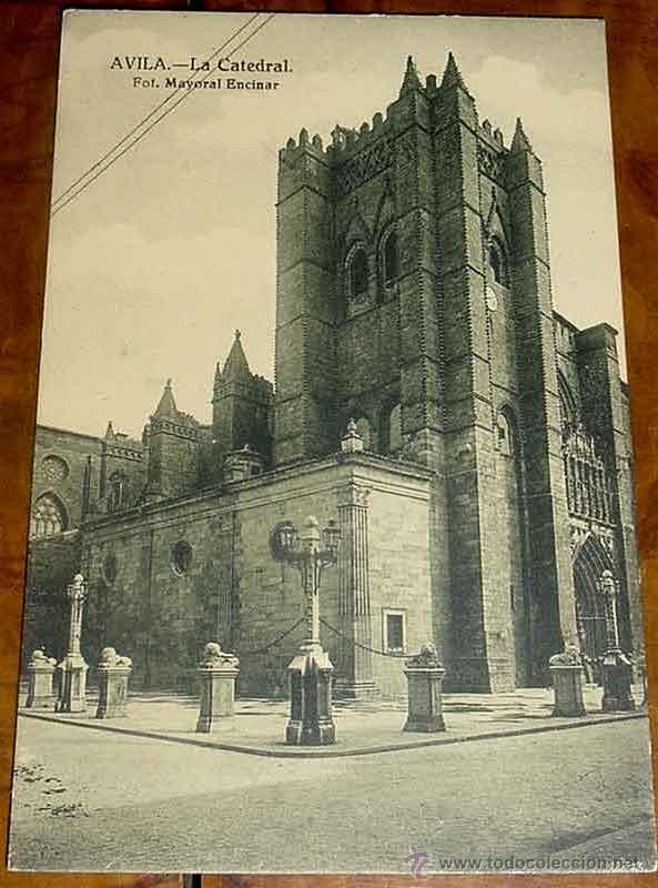Postales: ANTIGUA POSTAL DE AVILA - LA CATEDRAL, FOTO MAYORAL ENCINAR - SIN CIRCULAR