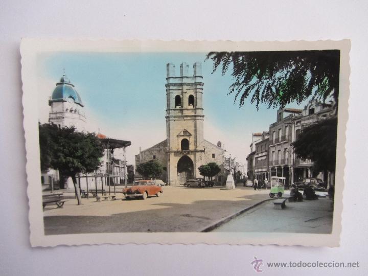 Postales: Postal fotogr&aacute;fica coloreada de la Ba&ntilde;eza. Plaza Mayor. Ed.Arribas. Escrita