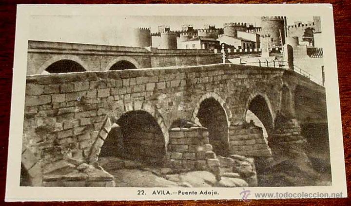 Postales: ANTIGUA POSTAL DE AVILA, PUENTE ADAJA - HAE - SIN CIRCULAR