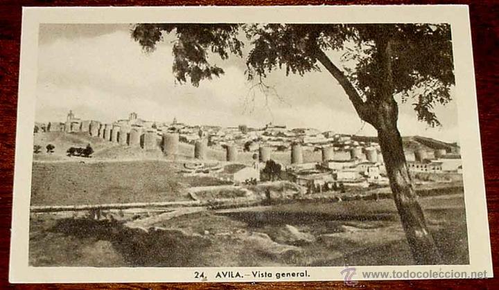 Postales: ANTIGUA POSTAL DE AVILA, VISTA GENERAL - HAE - SIN CIRCULAR