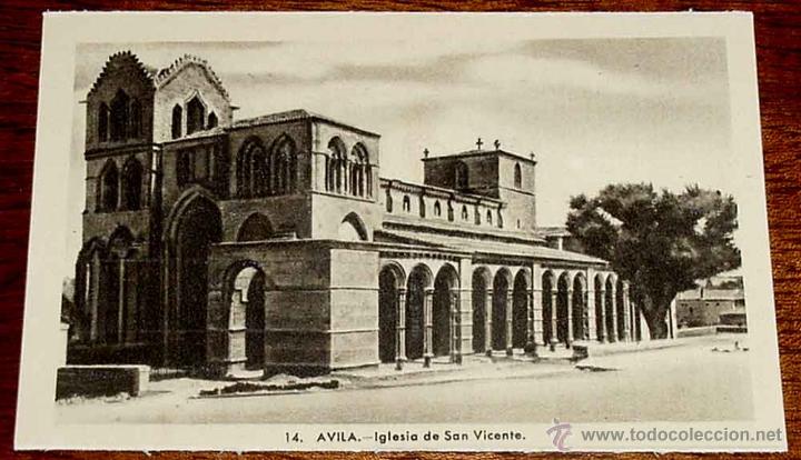 Postales: ANTIGUA FOTO POSTAL DE AVILA - IGLESIA DE SAN VICENTE - NO CIRCULADA - ED. HELITIOPIA ARTISTICA ESPA