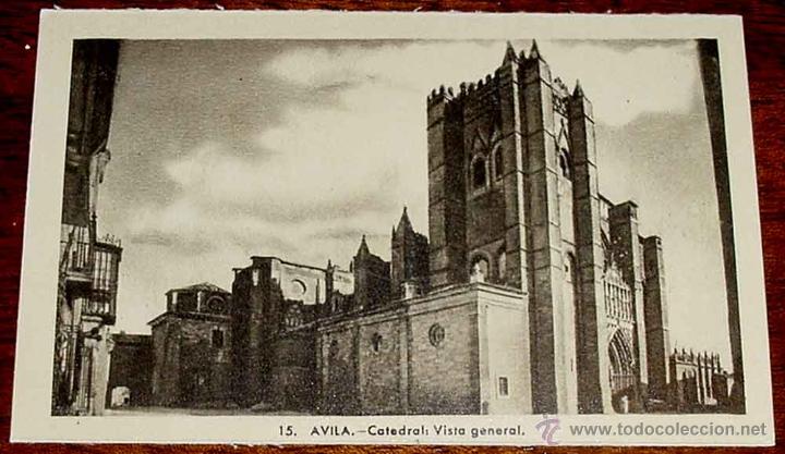 Postales: ANTIGUA FOTO POSTAL DE AVILA - CATEDRAL, VISTA GENERAL - NO CIRCULADA - ED. HELITIOPIA ARTISTICA ESP