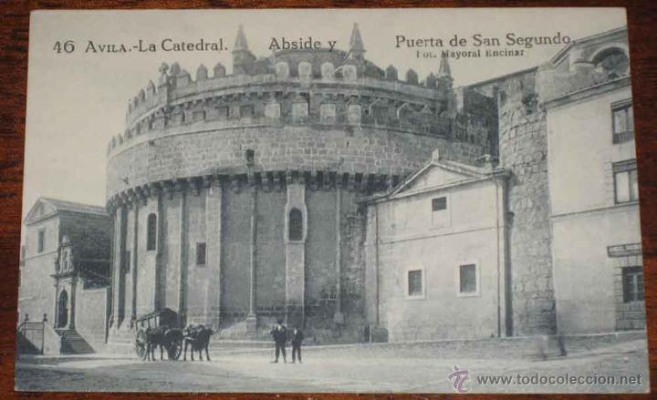 Postales: ANTIGUA POSTAL DE AVILA - LA CATEDRAL - ED. GRAFOS - NO CIRCULADA.
