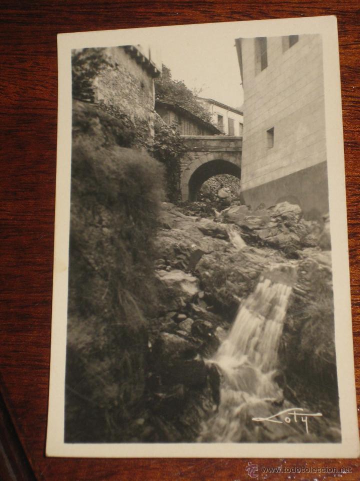 Postales: ANTIGUA FOTO POSTAL DE MONASTERiO DE GUISANDO (AVILA) el puente de arriba y la cascada- COLECCION LO