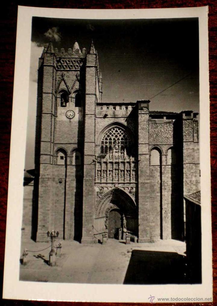 Postales: ANTIGUA FOTO POSTAL DE AVILA - CATEDRAL - ED. GARCIA GARRABELLA - NO CIRCULADA.