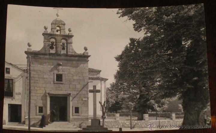 Postales: ANTIGUA FOTO POSTAL DE LAS NAVAS DEL MARQUES - AVILA - ERMITA DEL CRISTO DE GRACIA - ED. GARCIA GARR