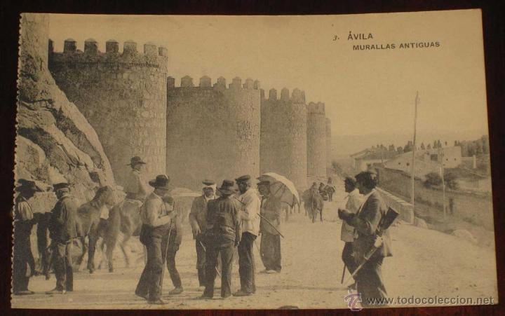 Postales: ANTIGUA POSTAL DE AVILA - MURALLAS ANTIGUAS - HAUSER Y MENET 3 - SIN CIRCULAR -