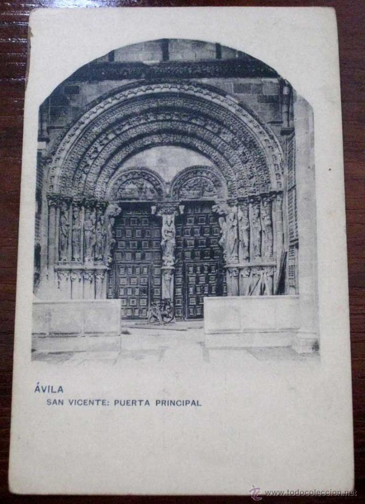 Postales: ANTIGUA POSTAL DE AVILA - SAN VICENTE - ED. HAUSER Y MENET - CIRCULADA.