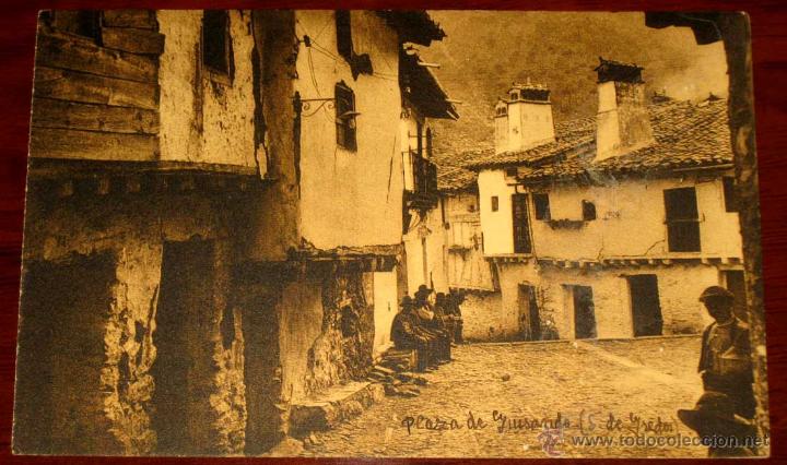 Postales: ANTIGUA POSTAL DE LA PLAZA DE GUISANDO - AVILA - E.M. PALOMEQUE - NO CIRCULADA.
