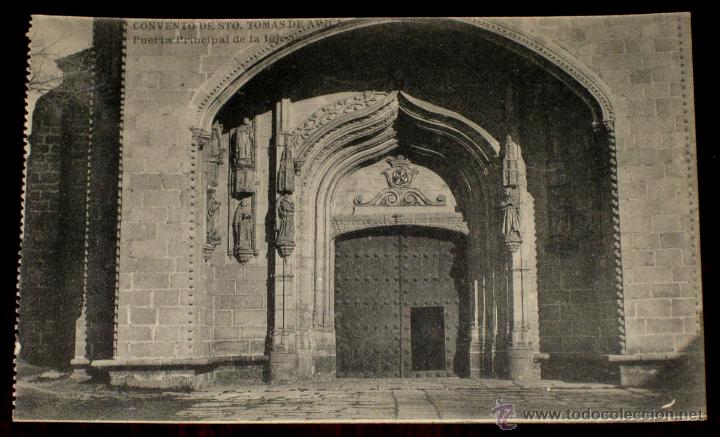 Postales: ANTIGUA POSTAL DEL CONVENTO DE SANTO TOMAS - AVILA - NO CIRCULADA - FOT. HAUSER Y MENET.
