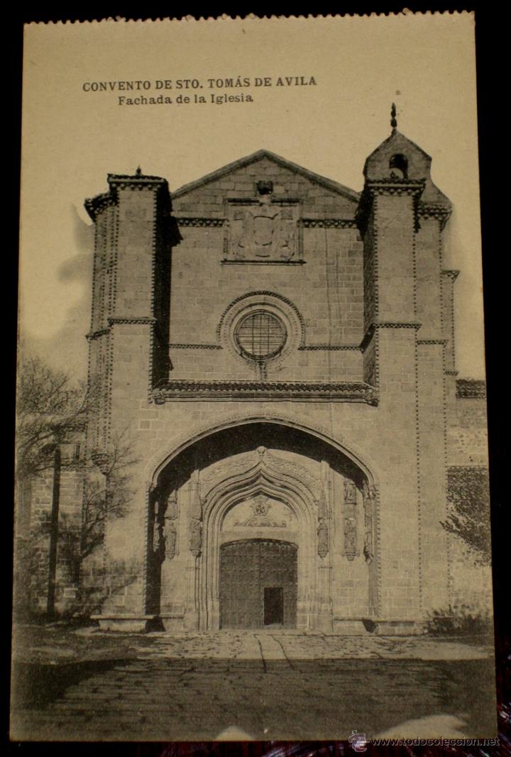 Postales: ANTIGUA POSTAL DEL CONVENTO DE SANTO TOMAS - AVILA - NO CIRCULADA - FOT. HAUSER Y MENET.